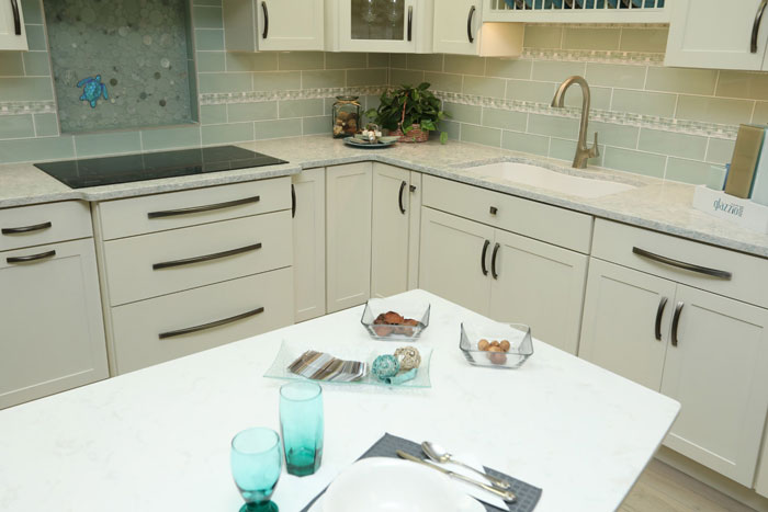 White Kitchen And Countertop